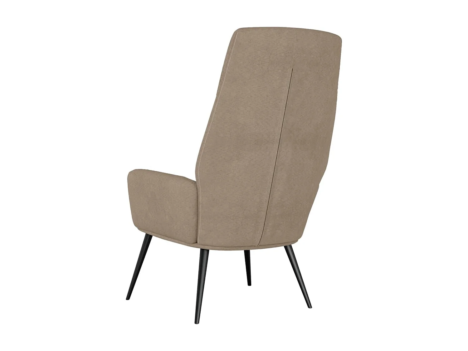 Relaxstoel kunstsuède taupe