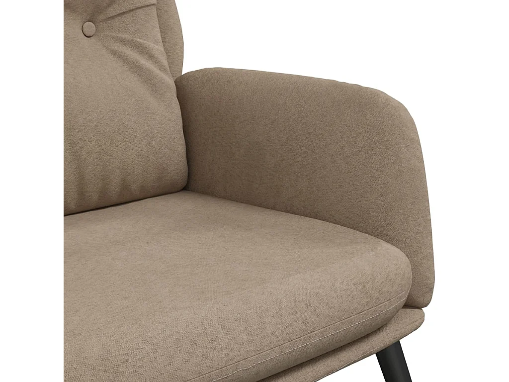 Relaxstoel kunstsuède taupe