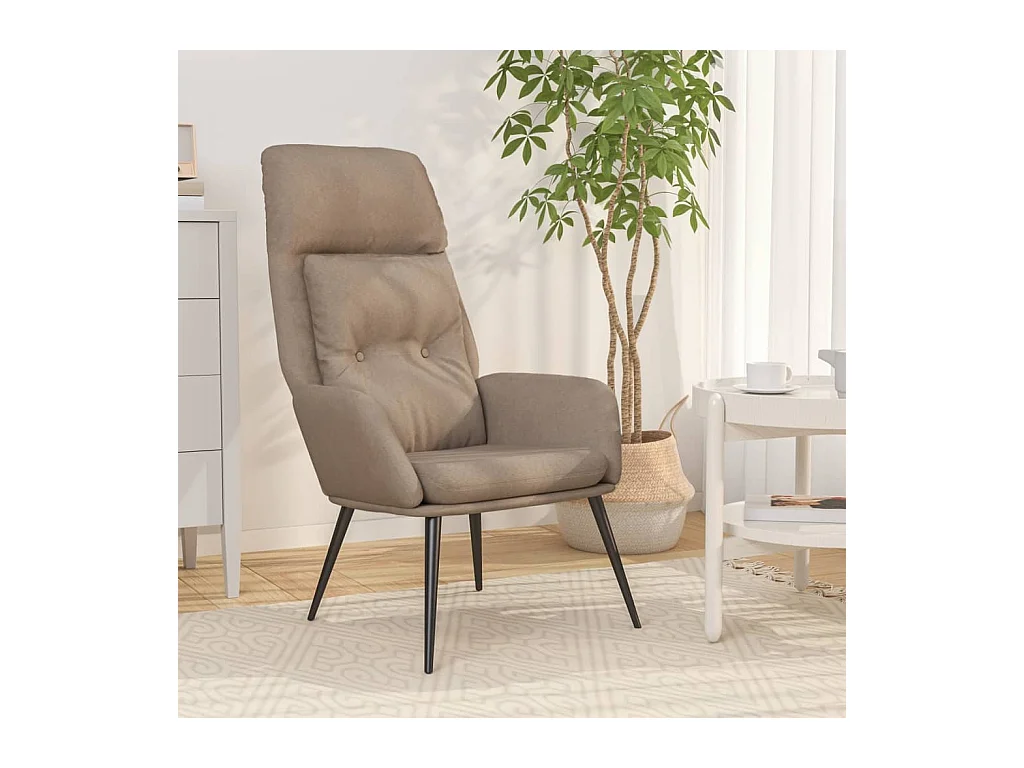 Chaise de relaxation Taupe Similicuir daim