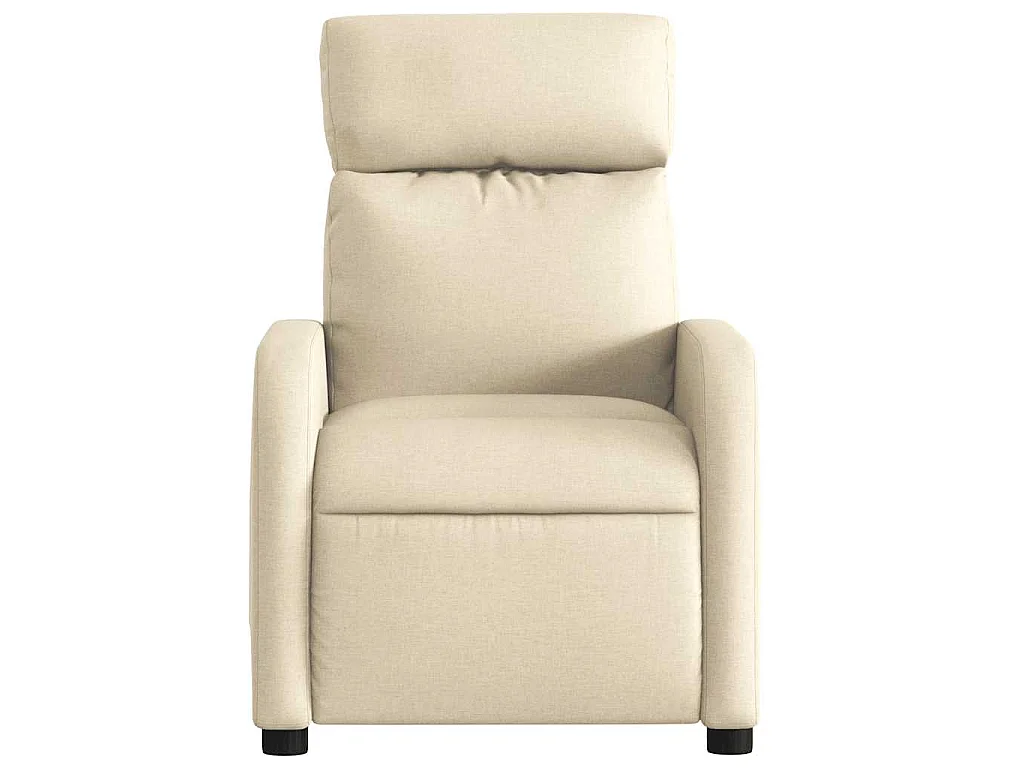 Poltrona Reclinabile in Tessuto Crema