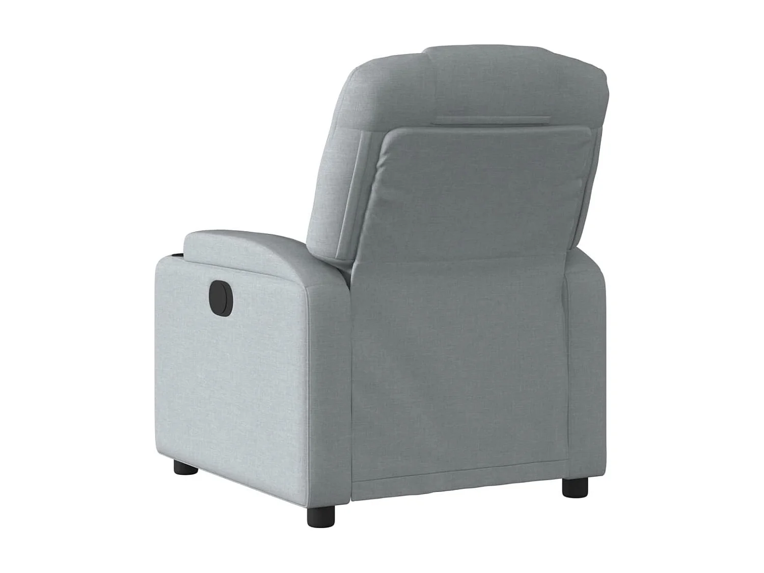 Poltrona Elettrica Reclinabile Grigio Chiaro in Tessuto