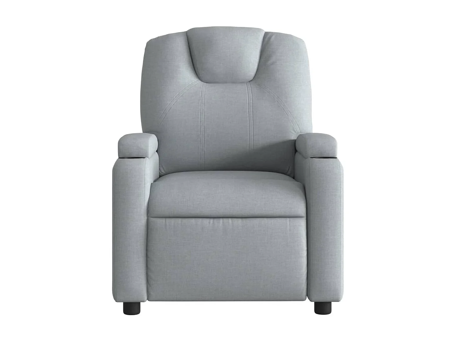 Poltrona Elettrica Reclinabile Grigio Chiaro in Tessuto