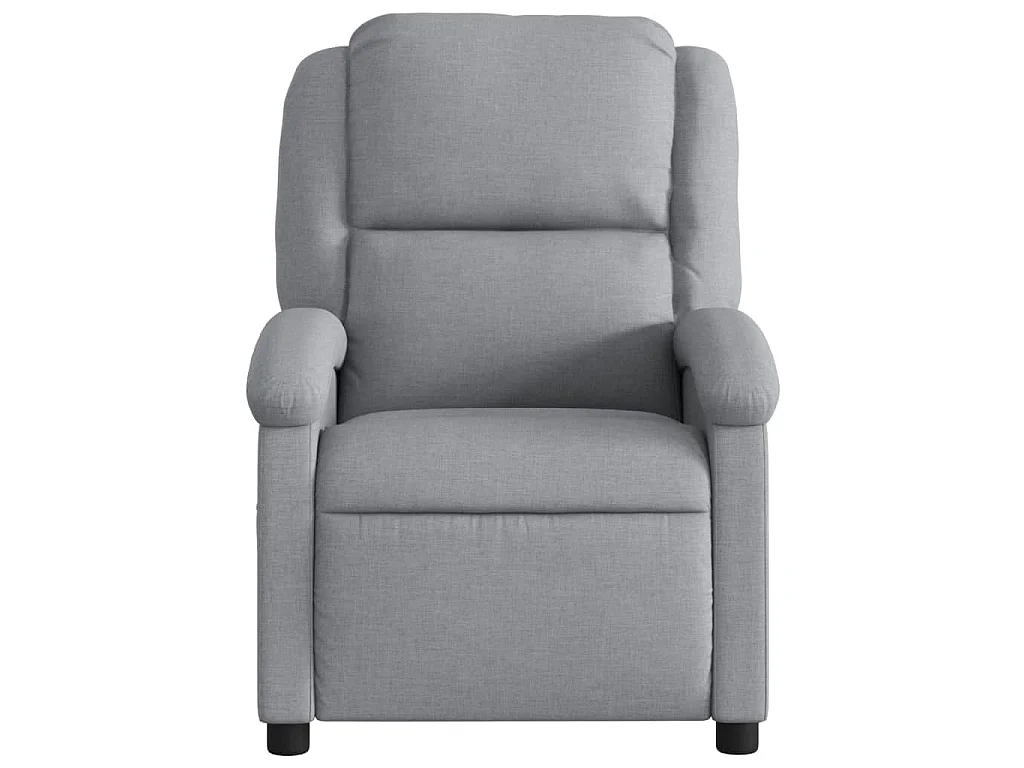Fauteuil inclinable électrique Gris clair Tissu