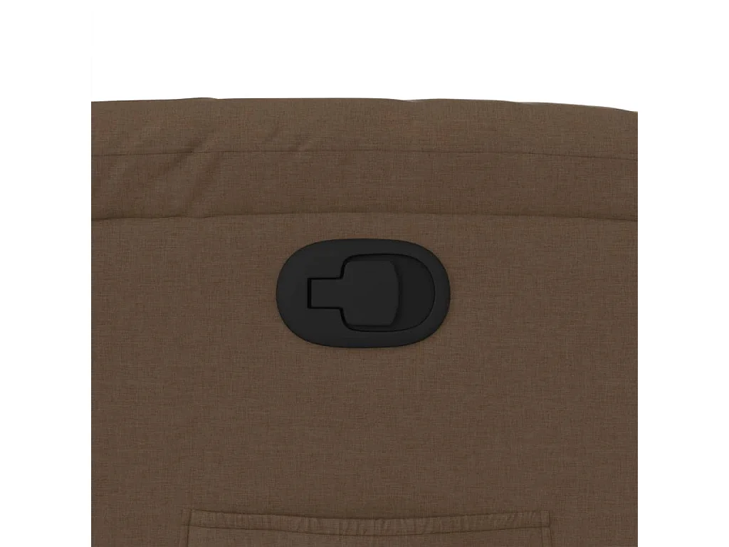 Poltrona Reclinabile in Tessuto Marrone