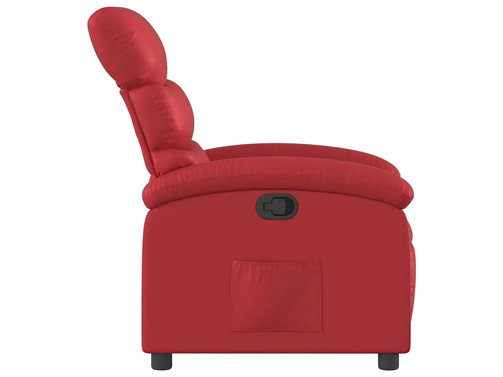 Fauteuil verstelbaar kunstleer rood