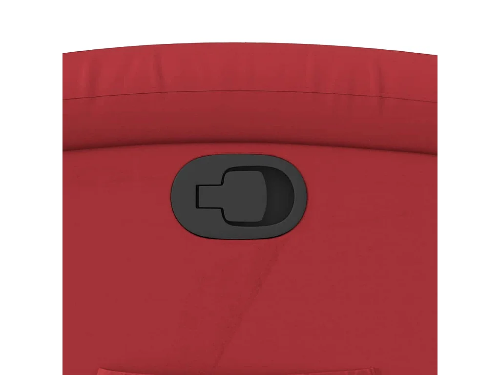 Fauteuil verstelbaar kunstleer rood