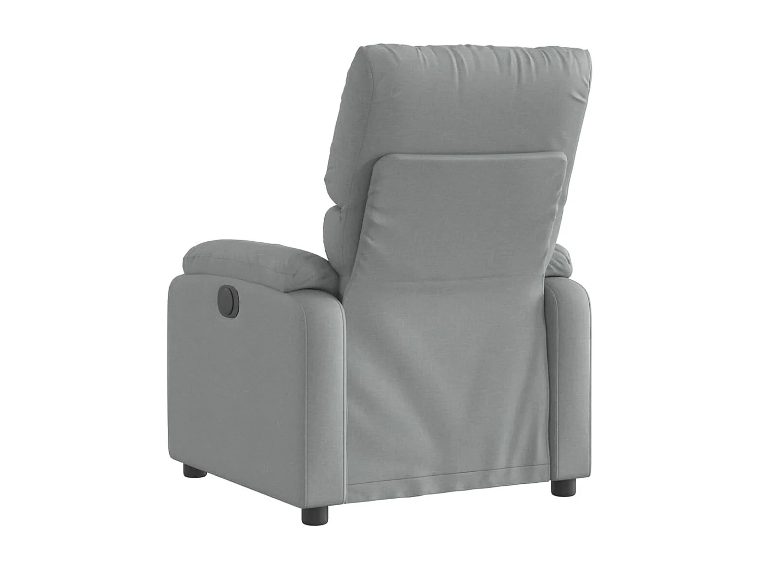 Fauteuil elektrisch verstelbaar stof lichtgrijs