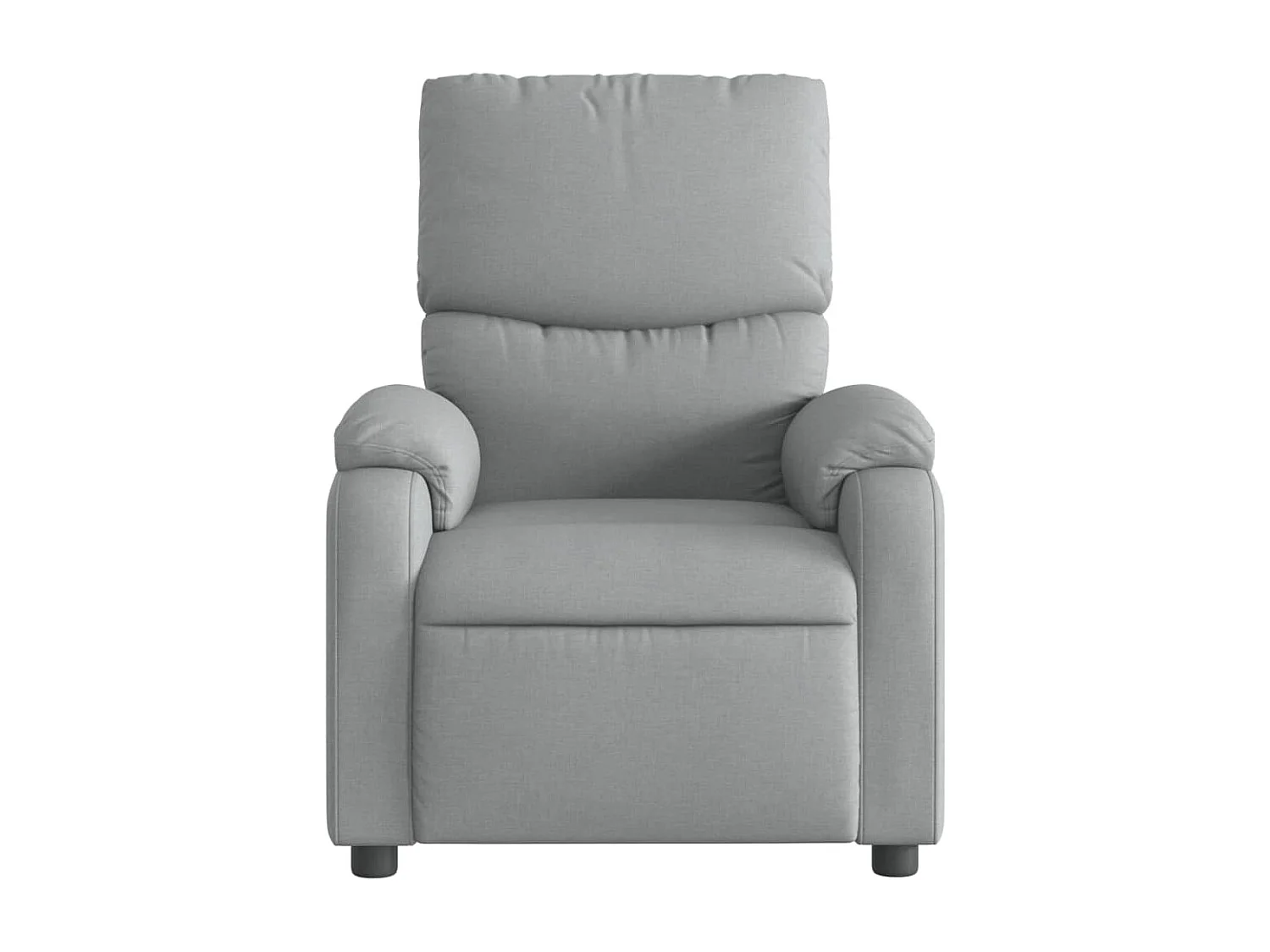 Fauteuil elektrisch verstelbaar stof lichtgrijs