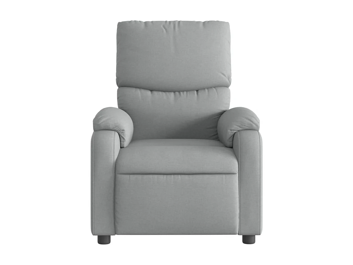 Fauteuil elektrisch verstelbaar stof lichtgrijs