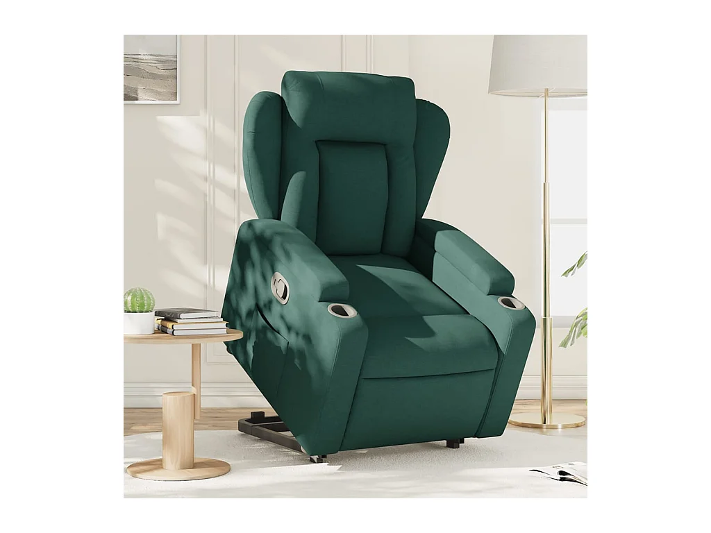 Fauteuil inclinable vert foncé tissu