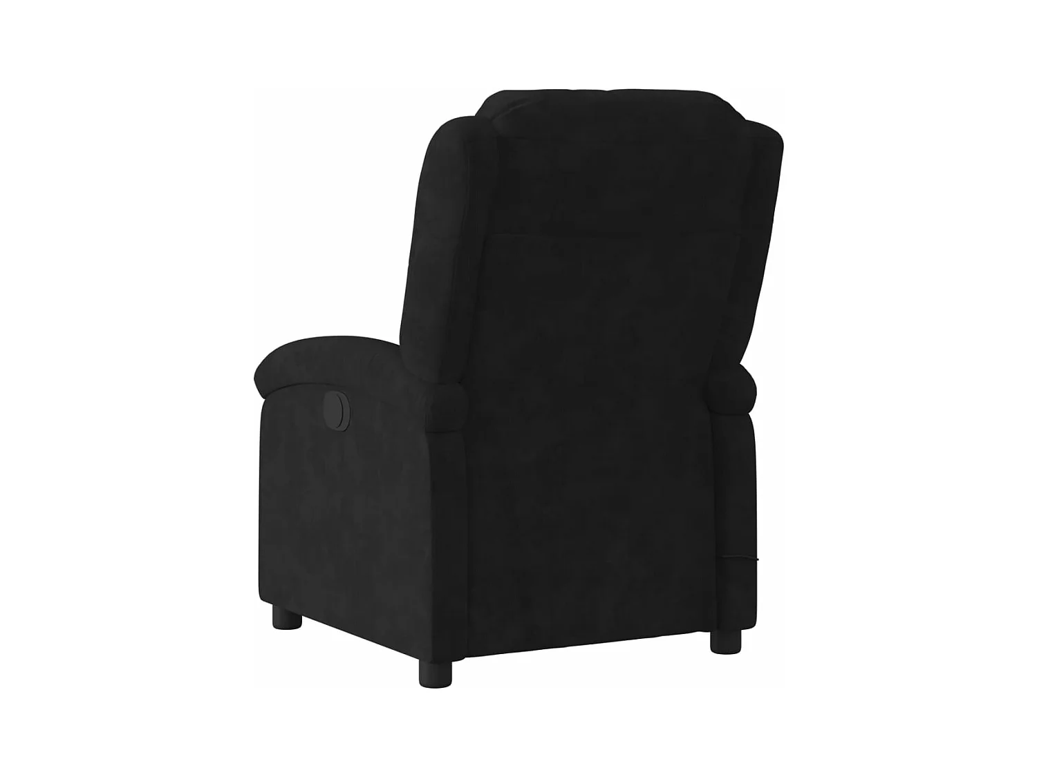 Massagesessel Elektrisch Schwarz Samt