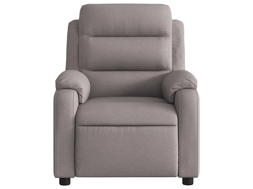 Fauteuil verstelbaar stof taupe