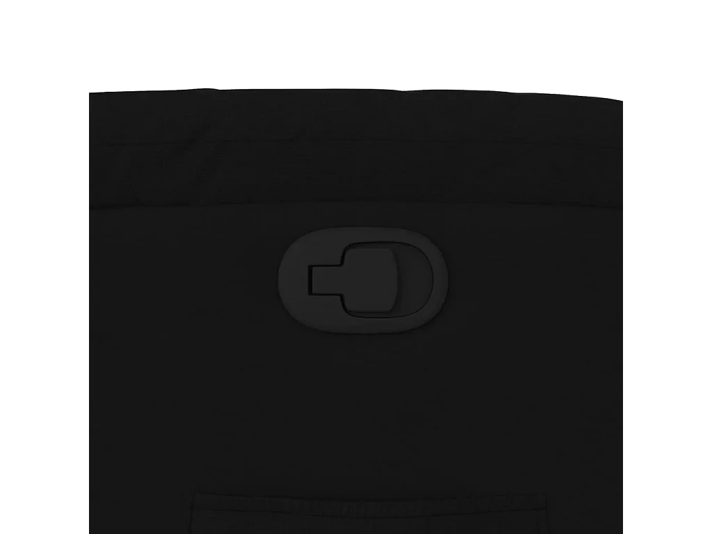 Fauteuil inclinable Noir Tissu