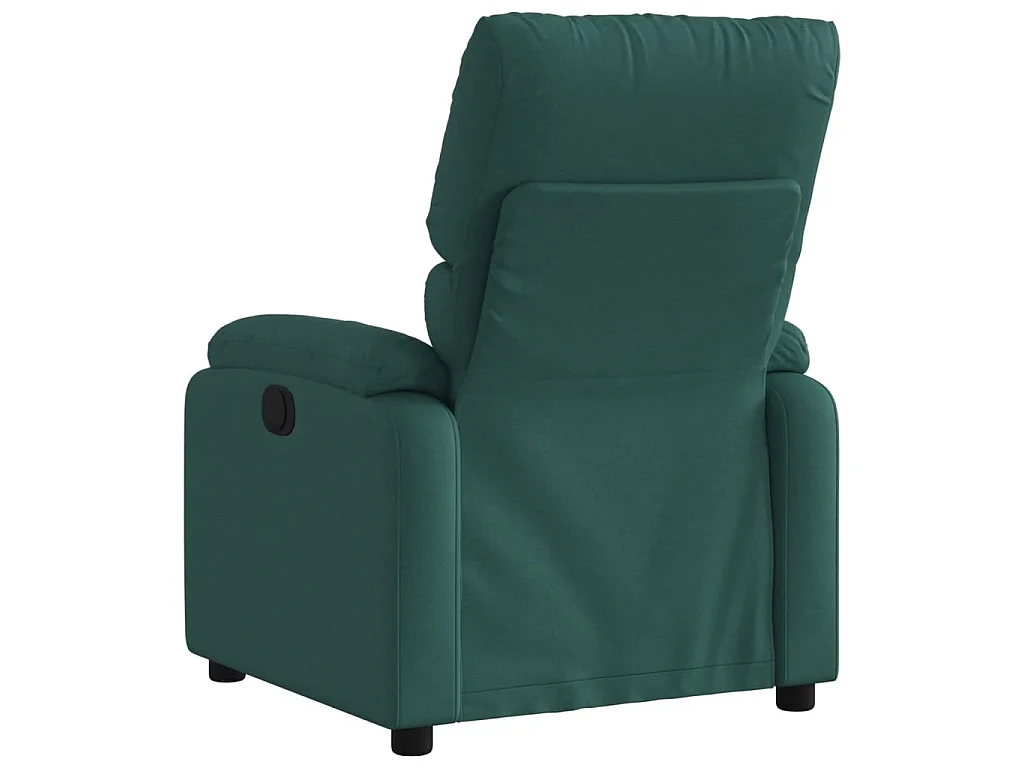 Poltrona Reclinabile in Tessuto Verde Scuro