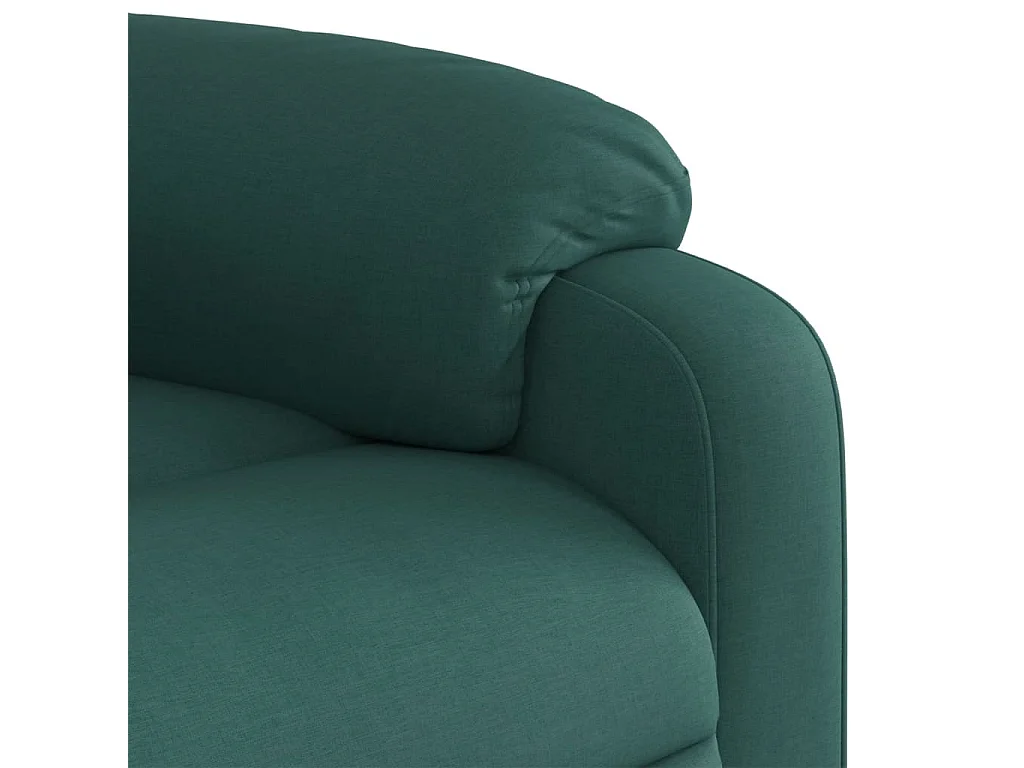Poltrona Reclinabile in Tessuto Verde Scuro