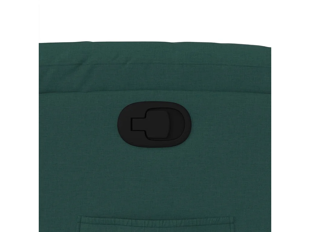 Poltrona Reclinabile in Tessuto Verde Scuro