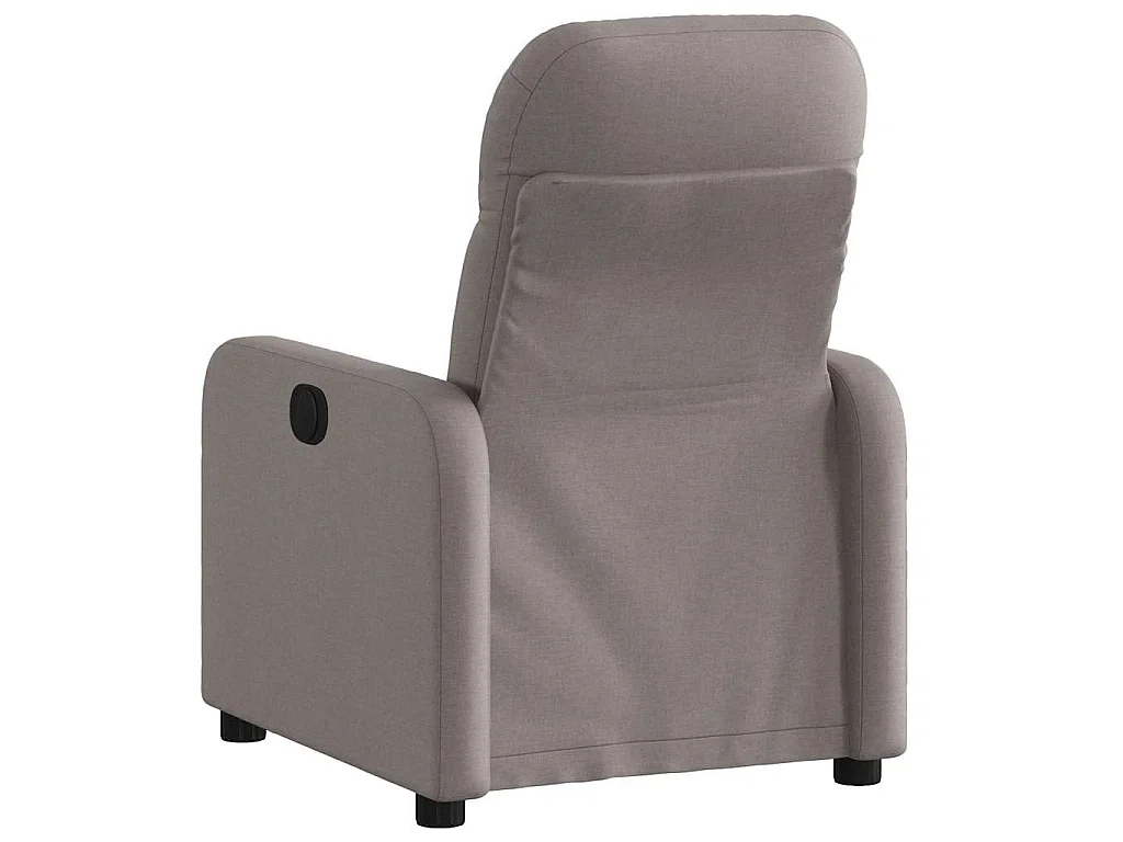 Fauteuil inclinable électrique Taupe Tissu
