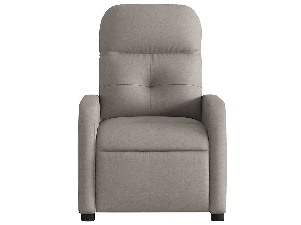 Fauteuil inclinable électrique Taupe Tissu