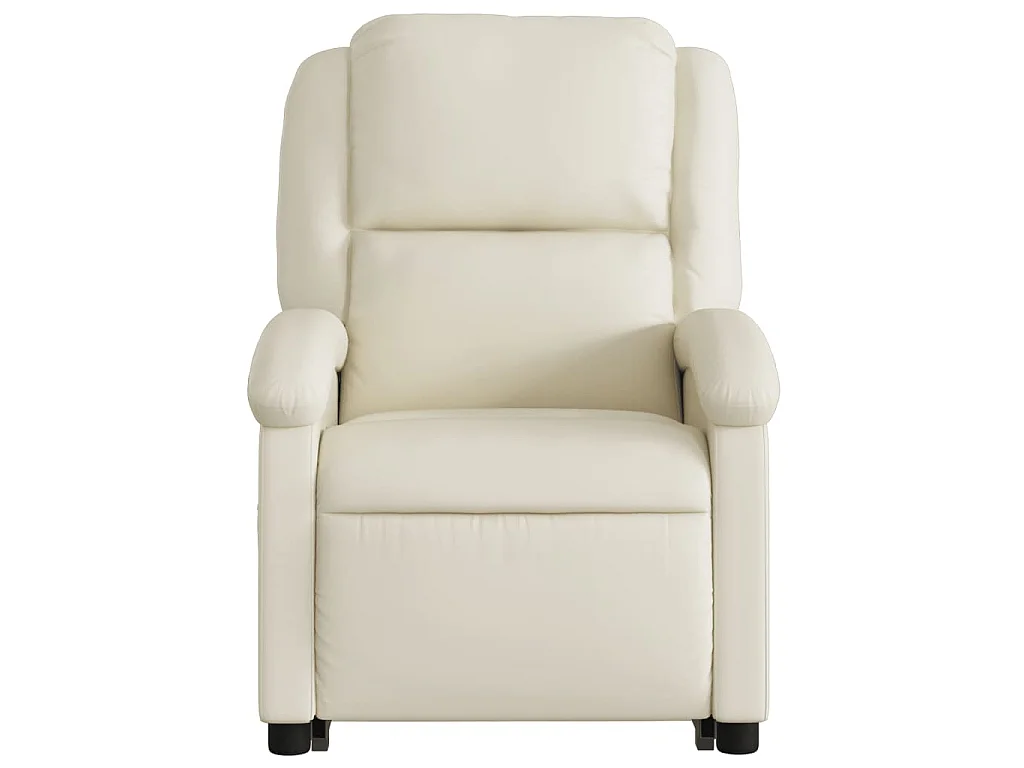 Fauteuil inclinable Crème Similicuir