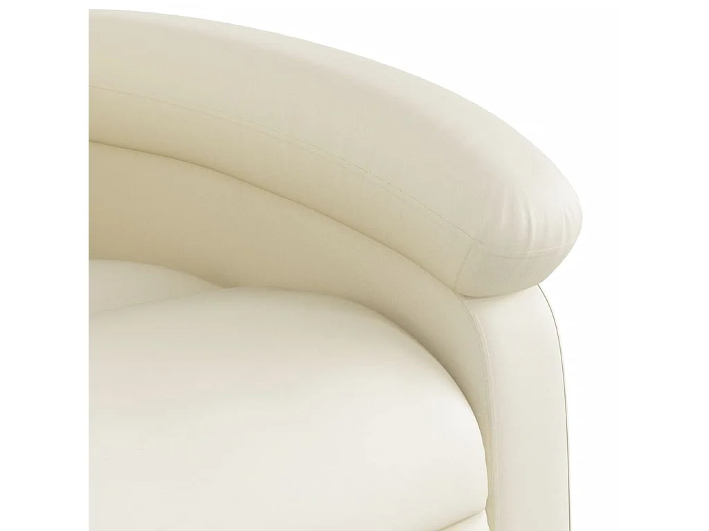 Fauteuil inclinable Crème Similicuir