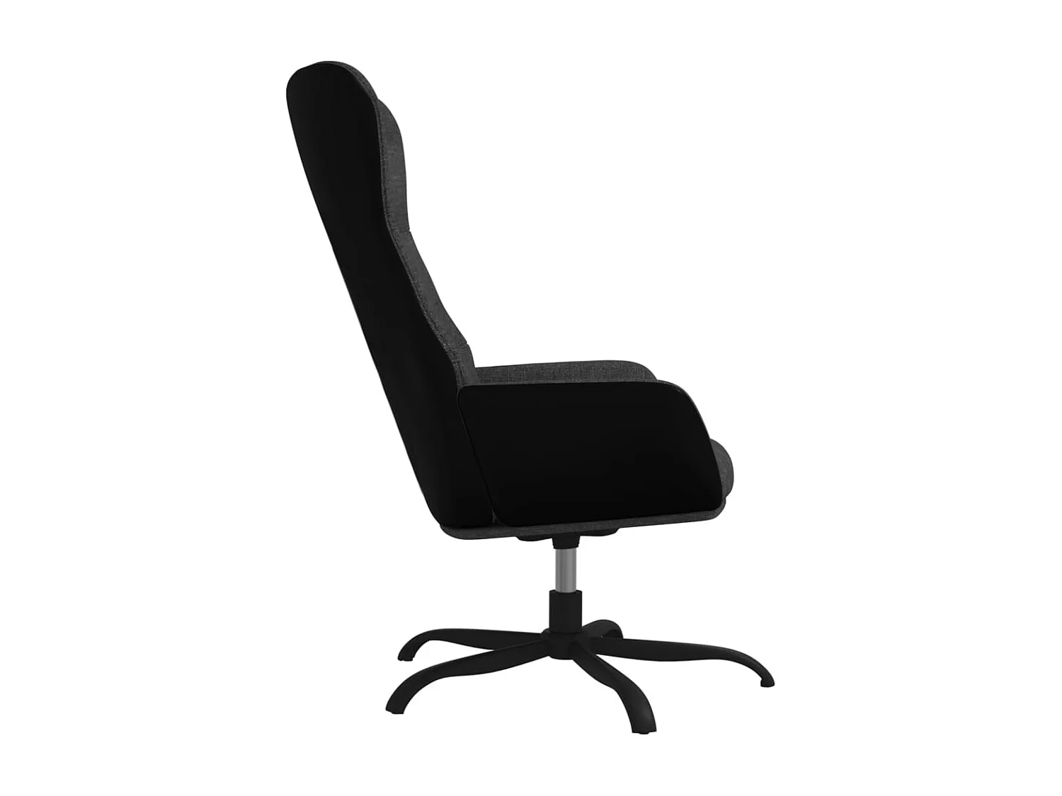 Relaxsessel mit Fußteil Dunkelgrau Stoff