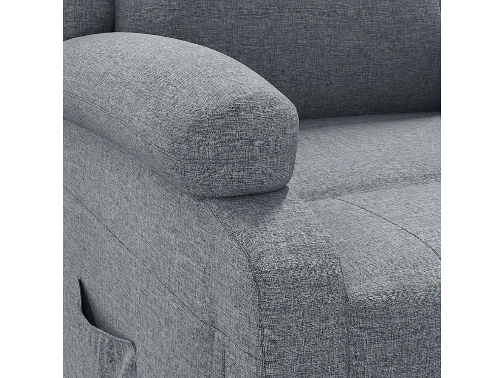 Fauteuil inclinable Gris clair Tissu