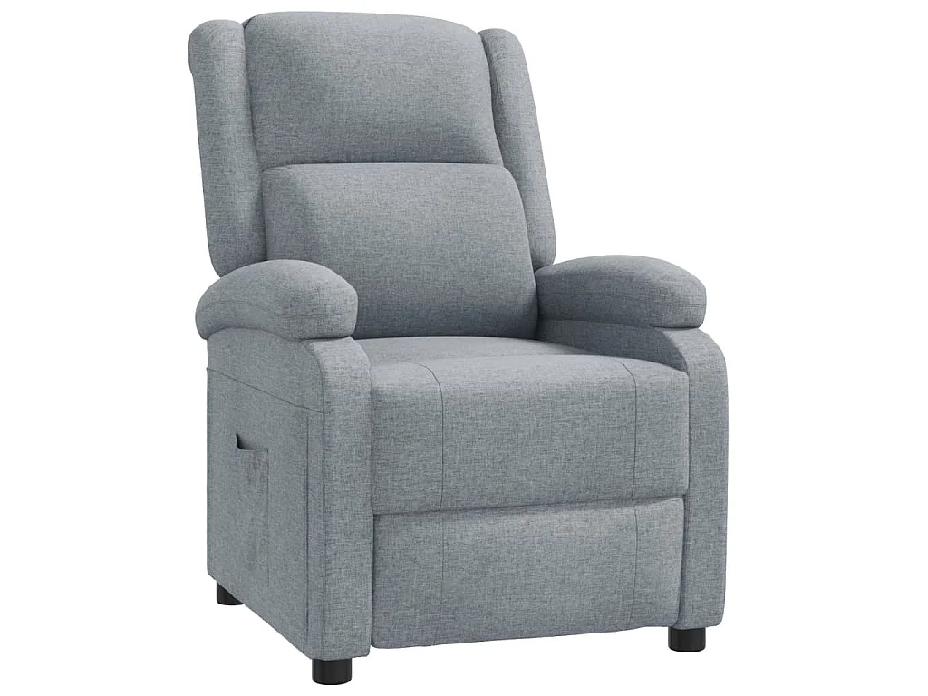 Fauteuil inclinable Gris clair Tissu