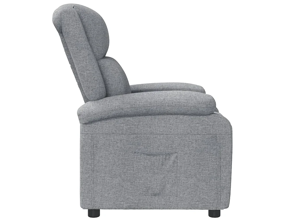 Fauteuil inclinable Gris clair Tissu