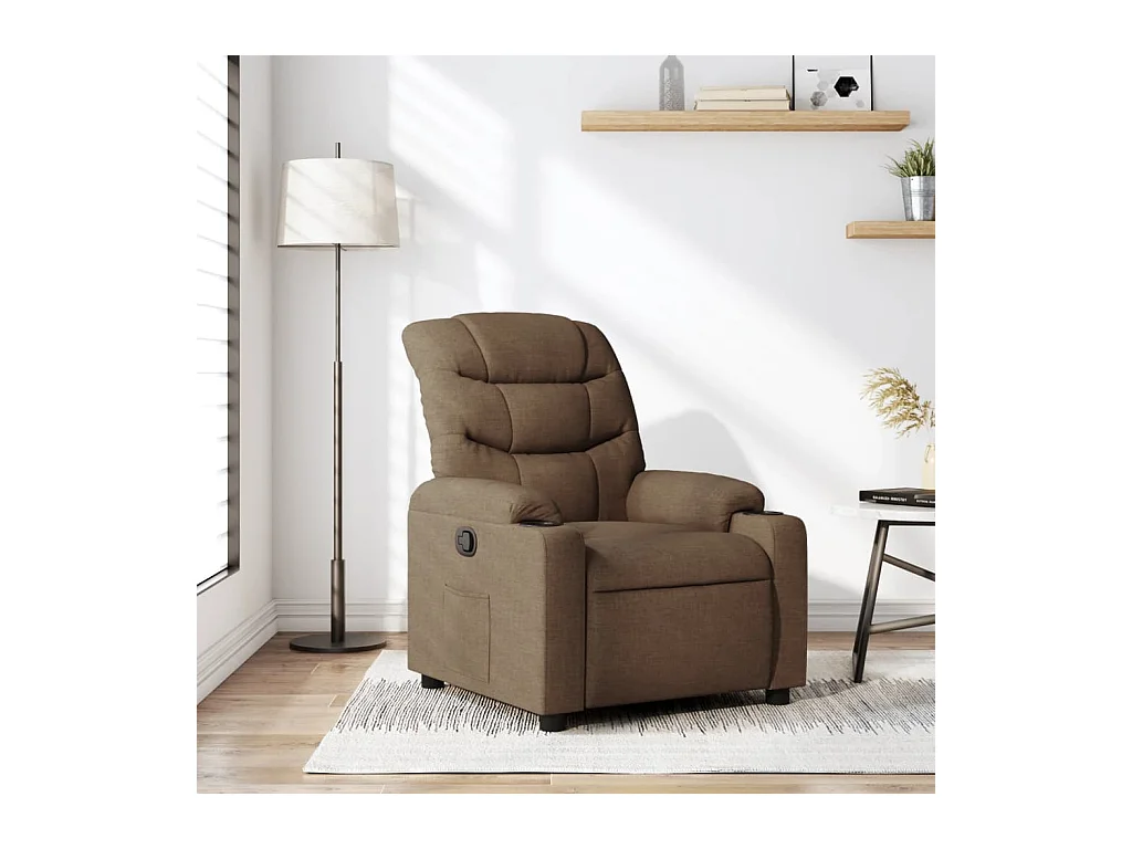 Relaxsessel Braun Stoff