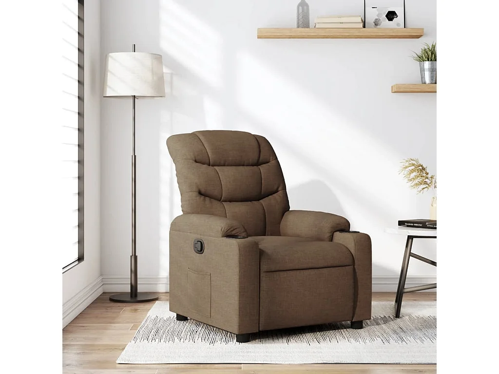 Fauteuil inclinable Marron Tissu