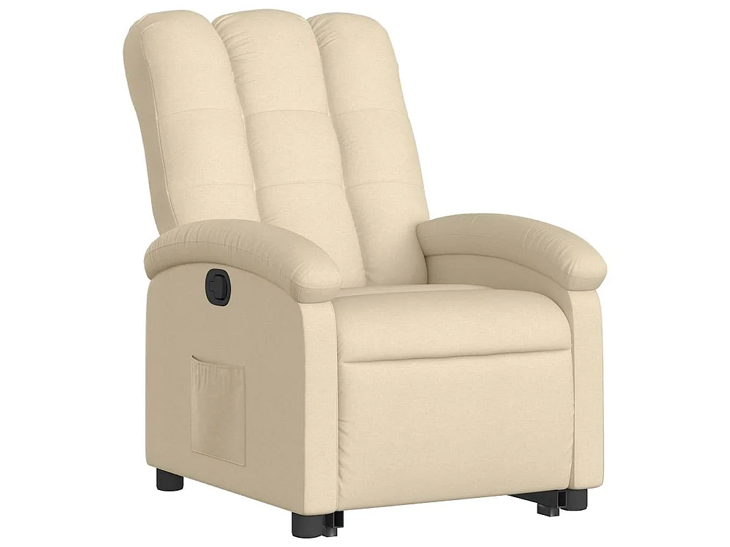 Sta-op-stoel verstelbaar stof crèmekleurig