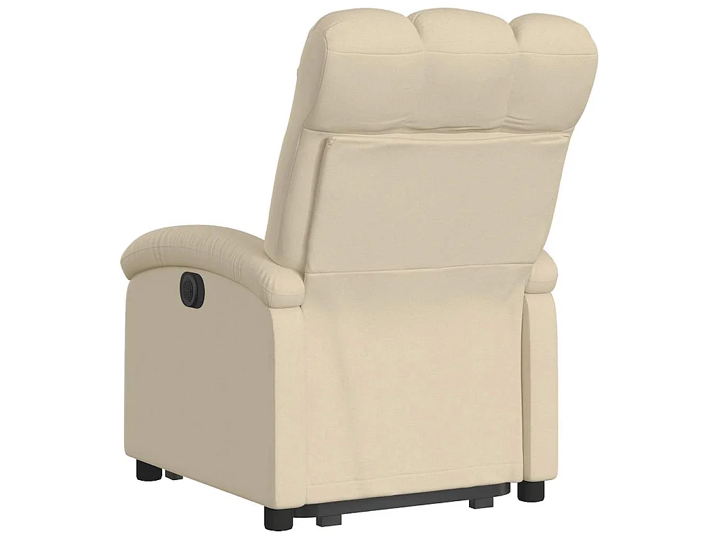 Sta-op-stoel verstelbaar stof crèmekleurig