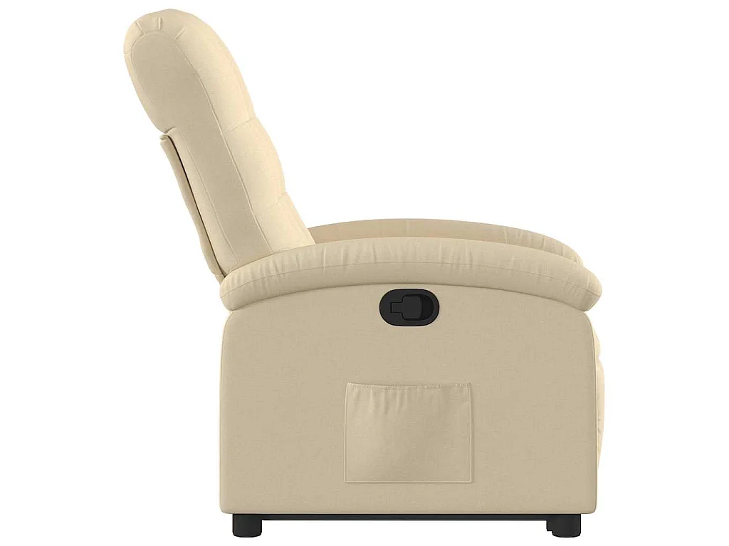 Sta-op-stoel verstelbaar stof crèmekleurig