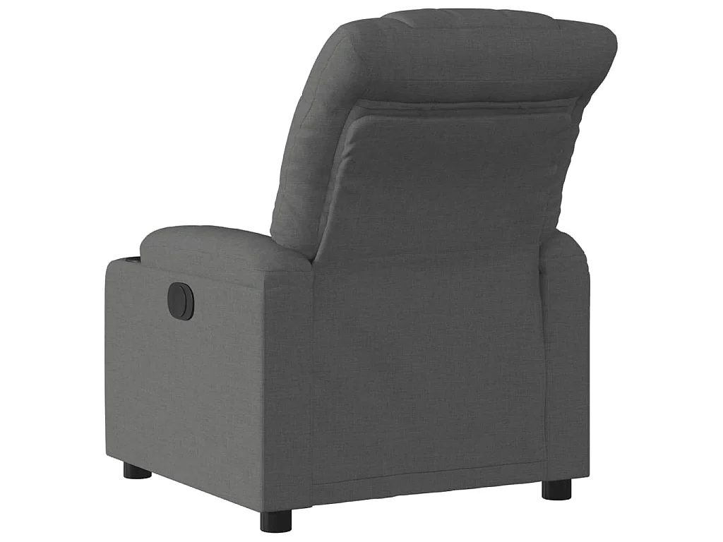 Fauteuil elektrisch verstelbaar stof donkergrijs