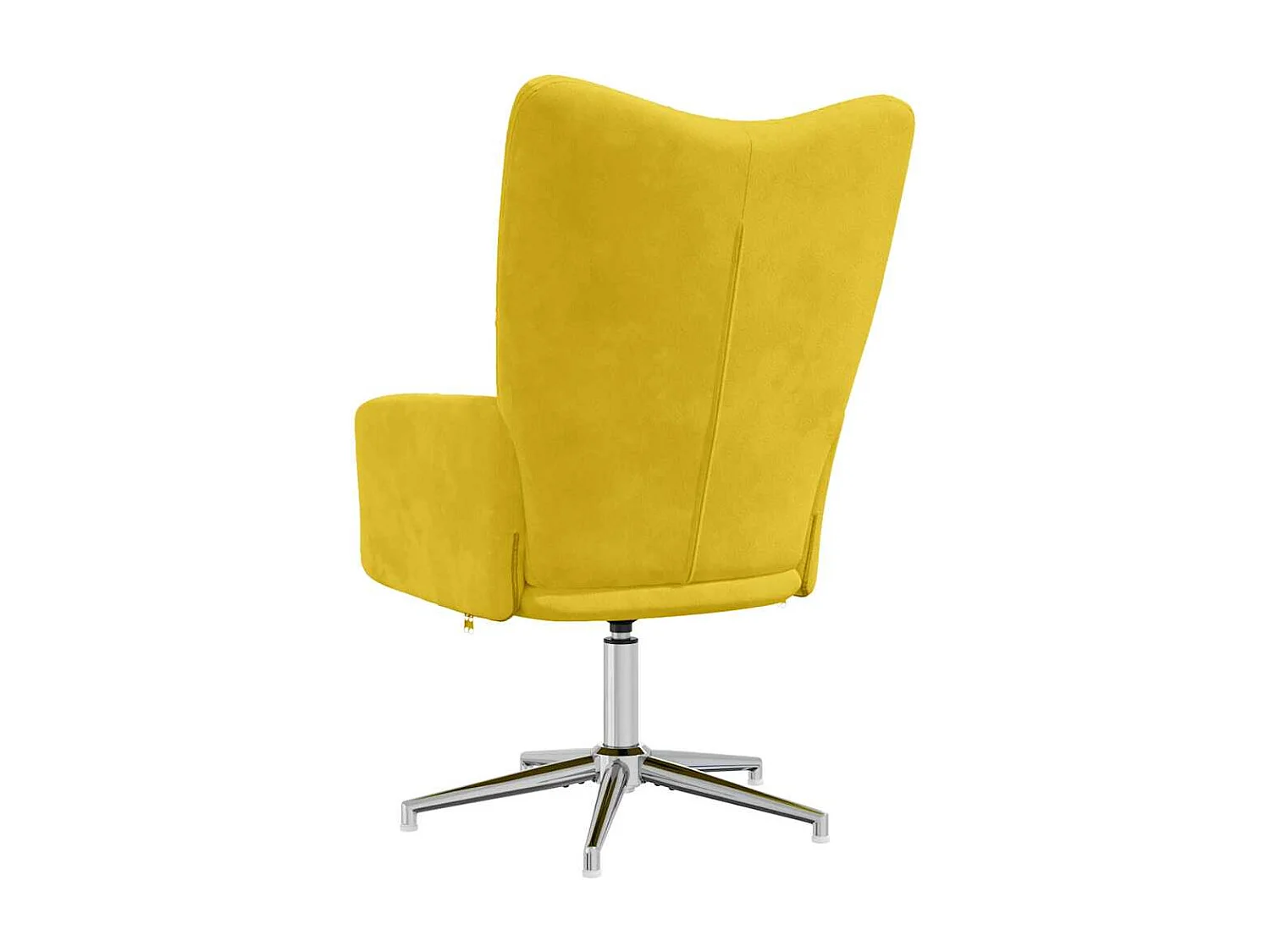 Chaise de relaxation Jaune moutarde Velours