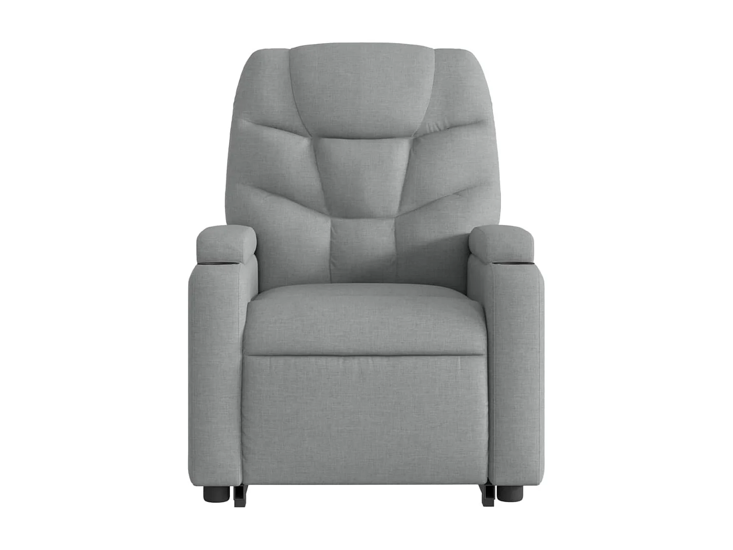 Fauteuil inclinable électrique gris clair tissu