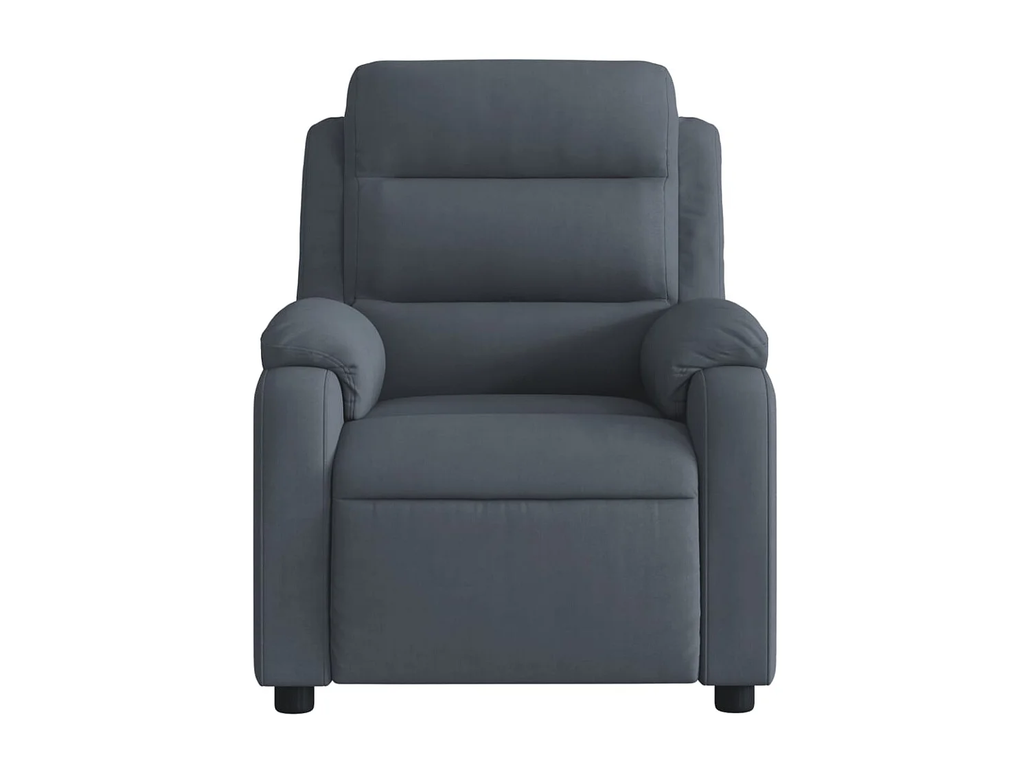 Fauteuil inclinable électrique Gris foncé Velours