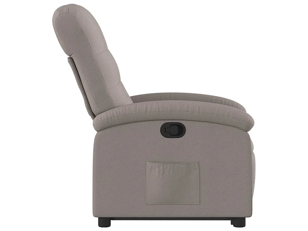 Relaxsessel mit Aufstehhilfe Taupe Stoff