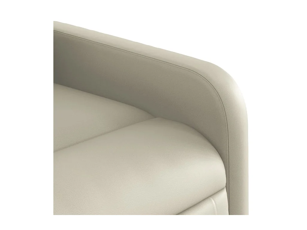 Fauteuil inclinable Crème Similicuir