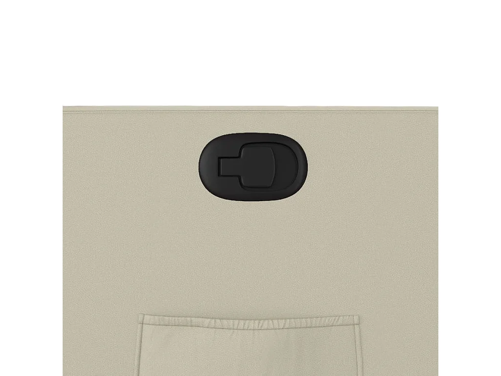 Fauteuil verstelbaar kunstleer crèmekleurig