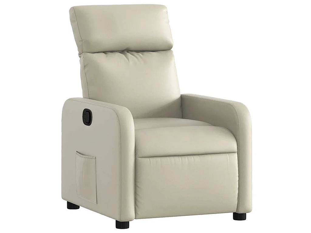 Fauteuil inclinable Crème Similicuir
