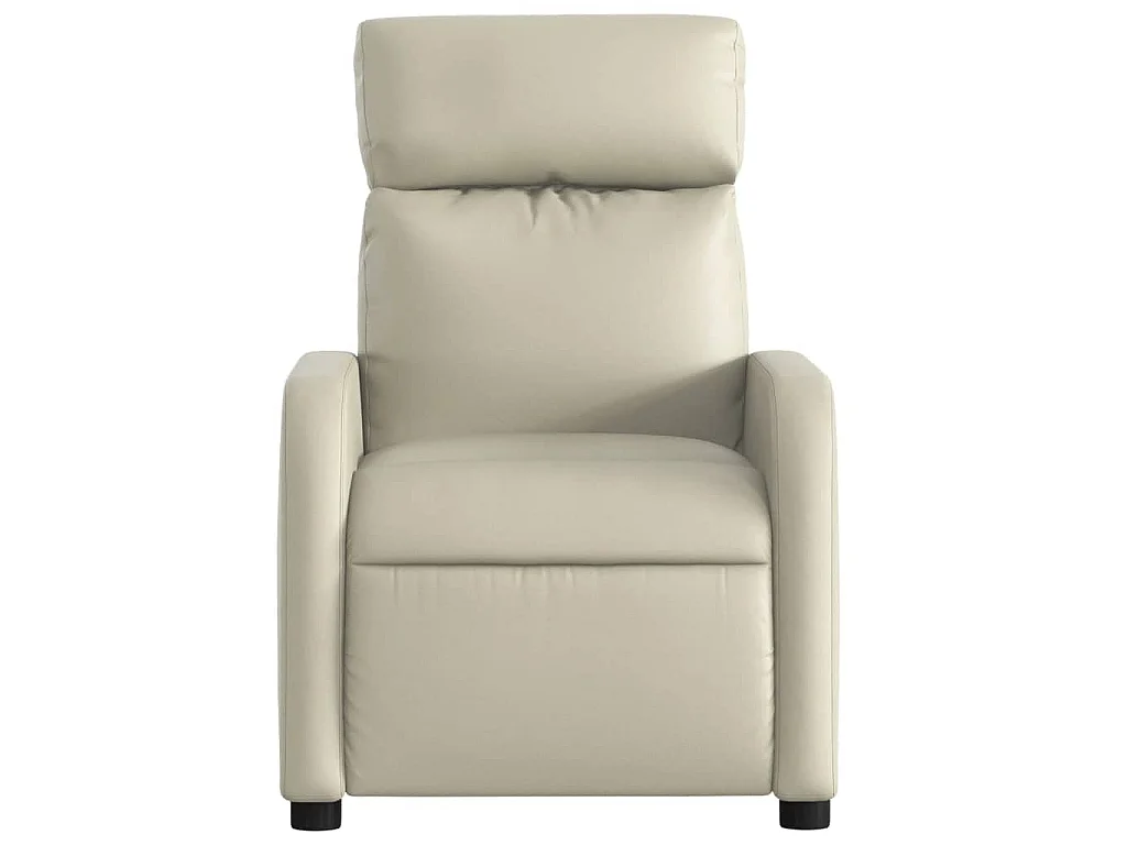 Fauteuil inclinable Crème Similicuir