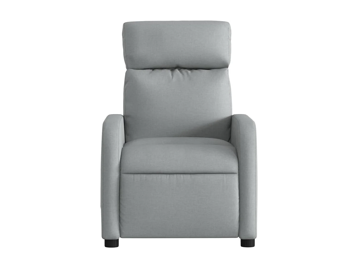 Fauteuil de massage inclinable Gris clair Tissu