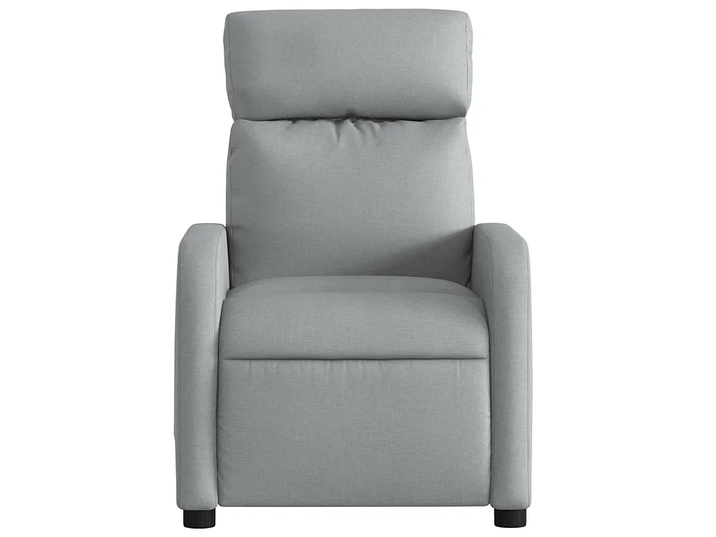 Massagesessel Hellgrau Stoff
