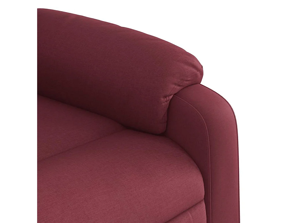 Massagesessel Weinrot Stoff