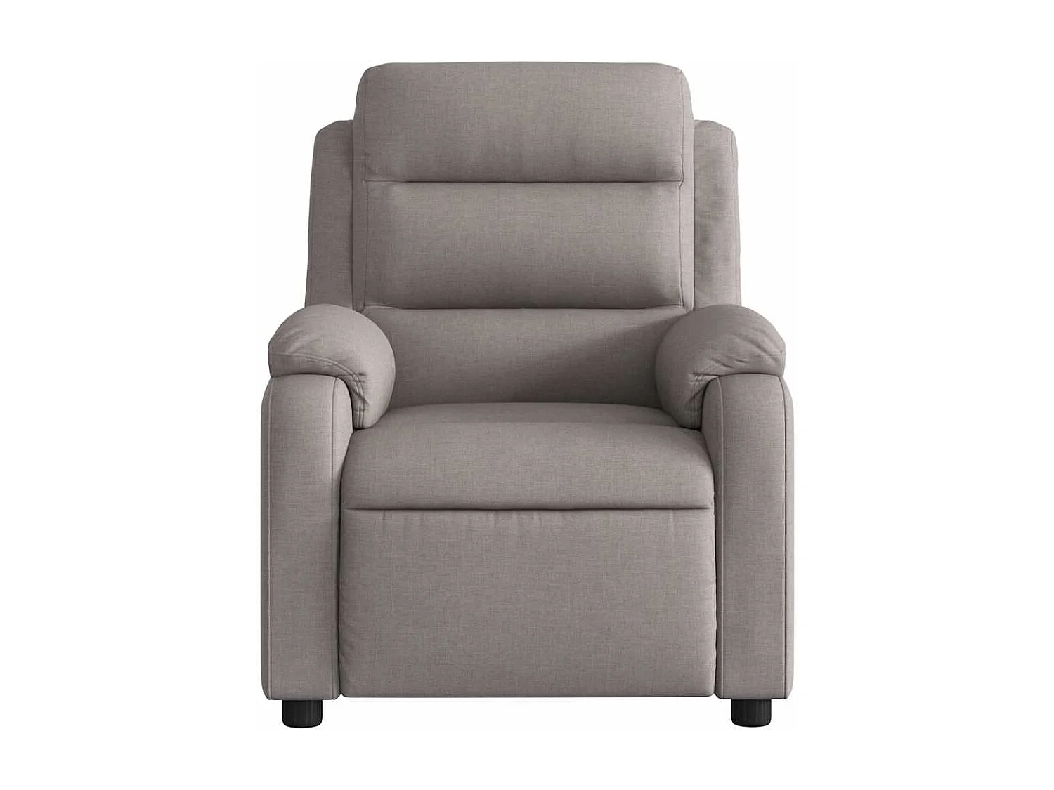 Massagesessel Elektrisch Taupe Stoff