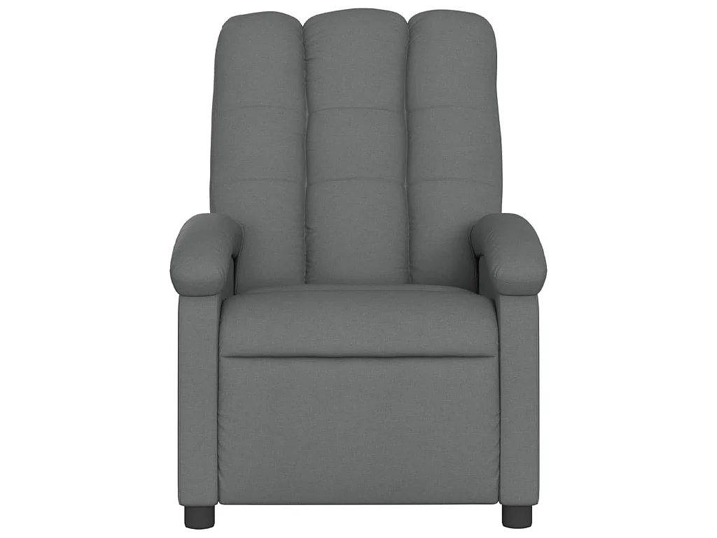 Fauteuil elektrisch verstelbaar stof donkergrijs