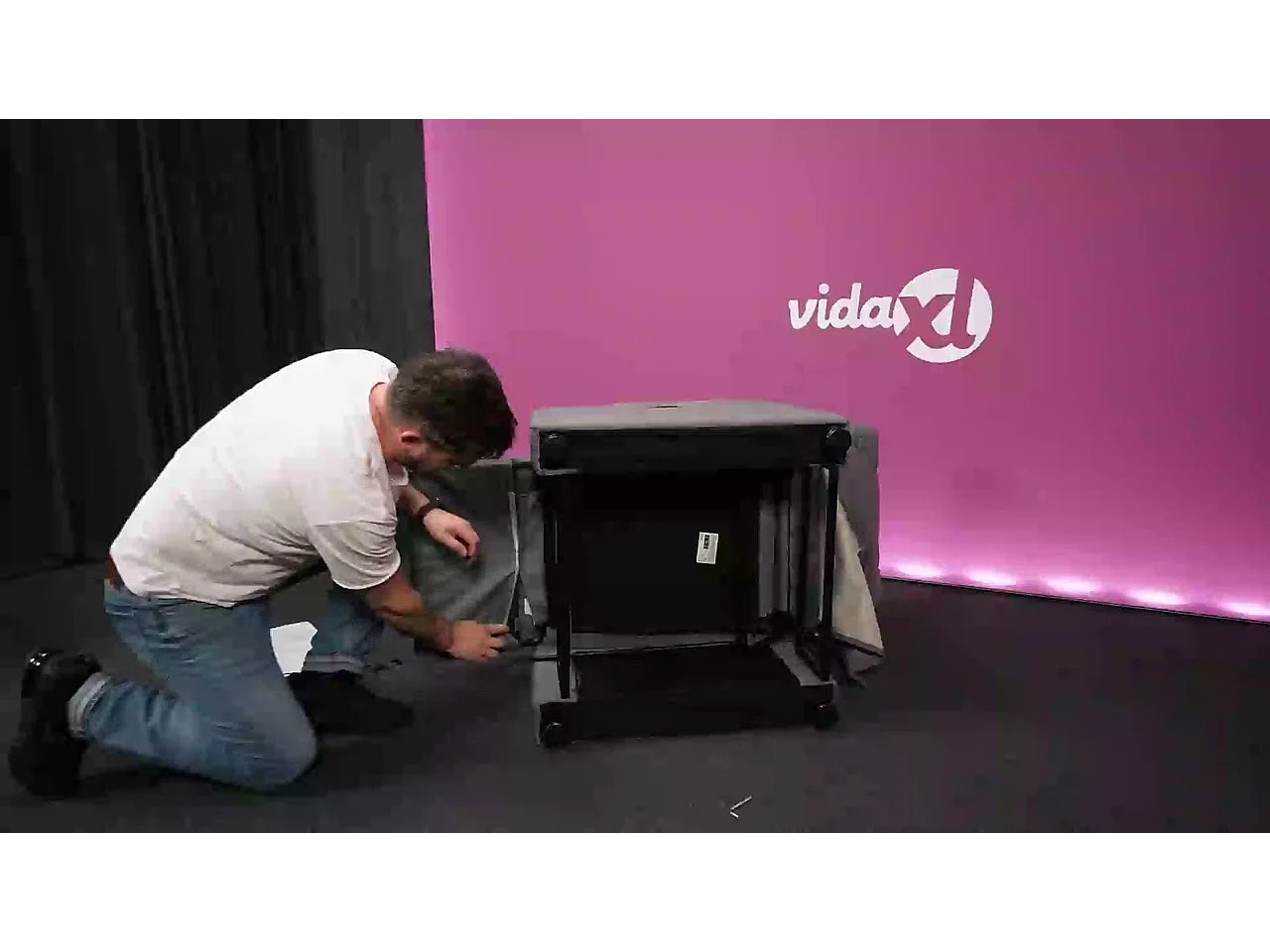 Fauteuil inclinable électrique rouge bordeaux tissu