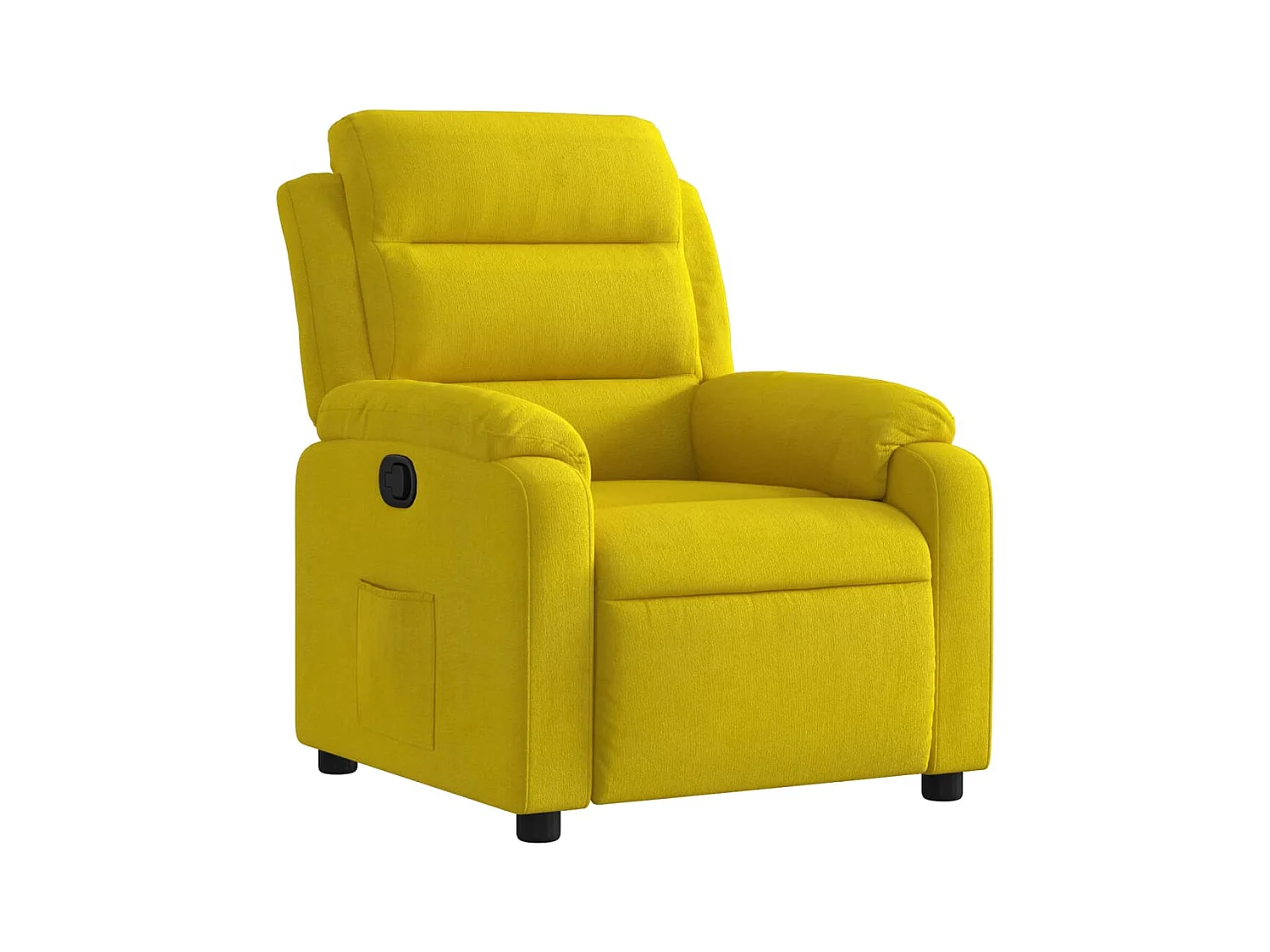 Sillón reclinable terciopelo amarillo