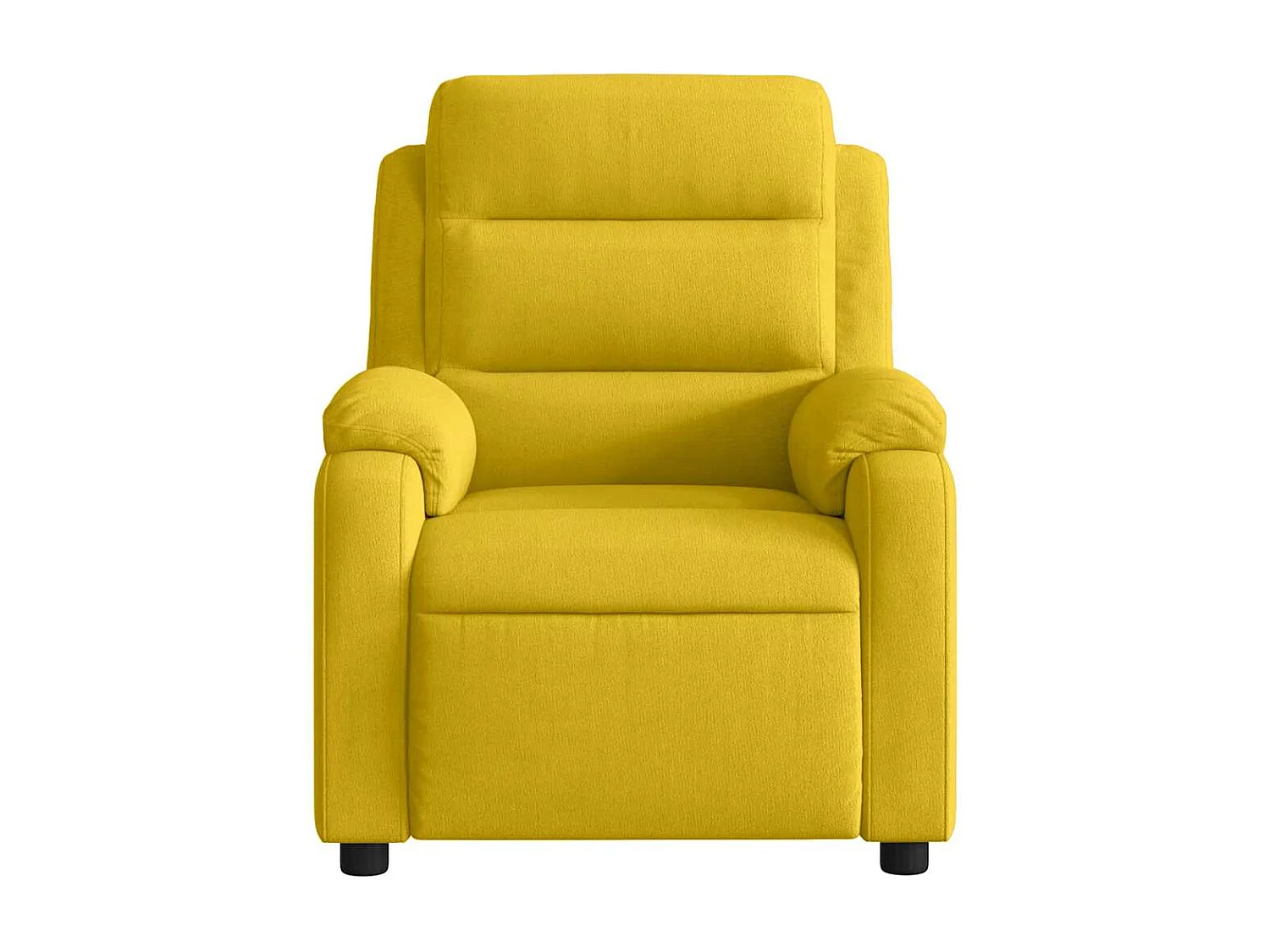 Sillón reclinable terciopelo amarillo